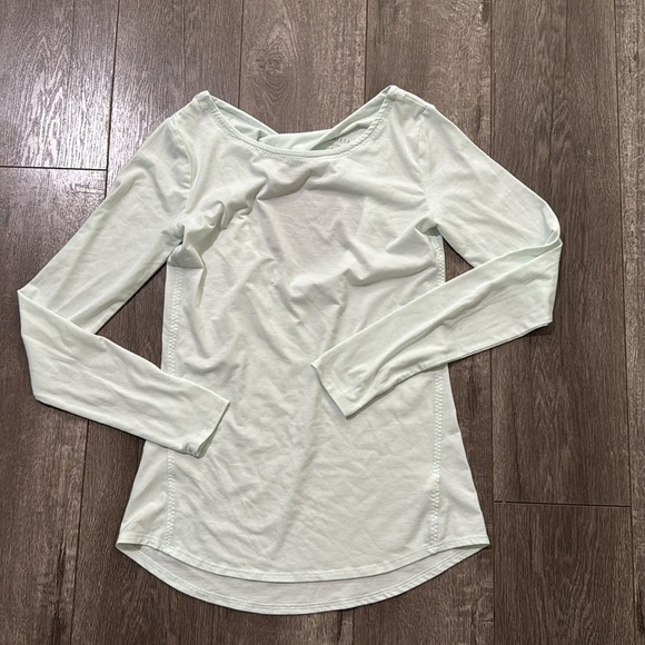 Athleta Open Back Flexlight Long Sleeve mint green xxs - Picture 4 of 5